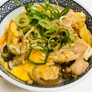 ふわとろ☆新玉ねぎの親子丼♬